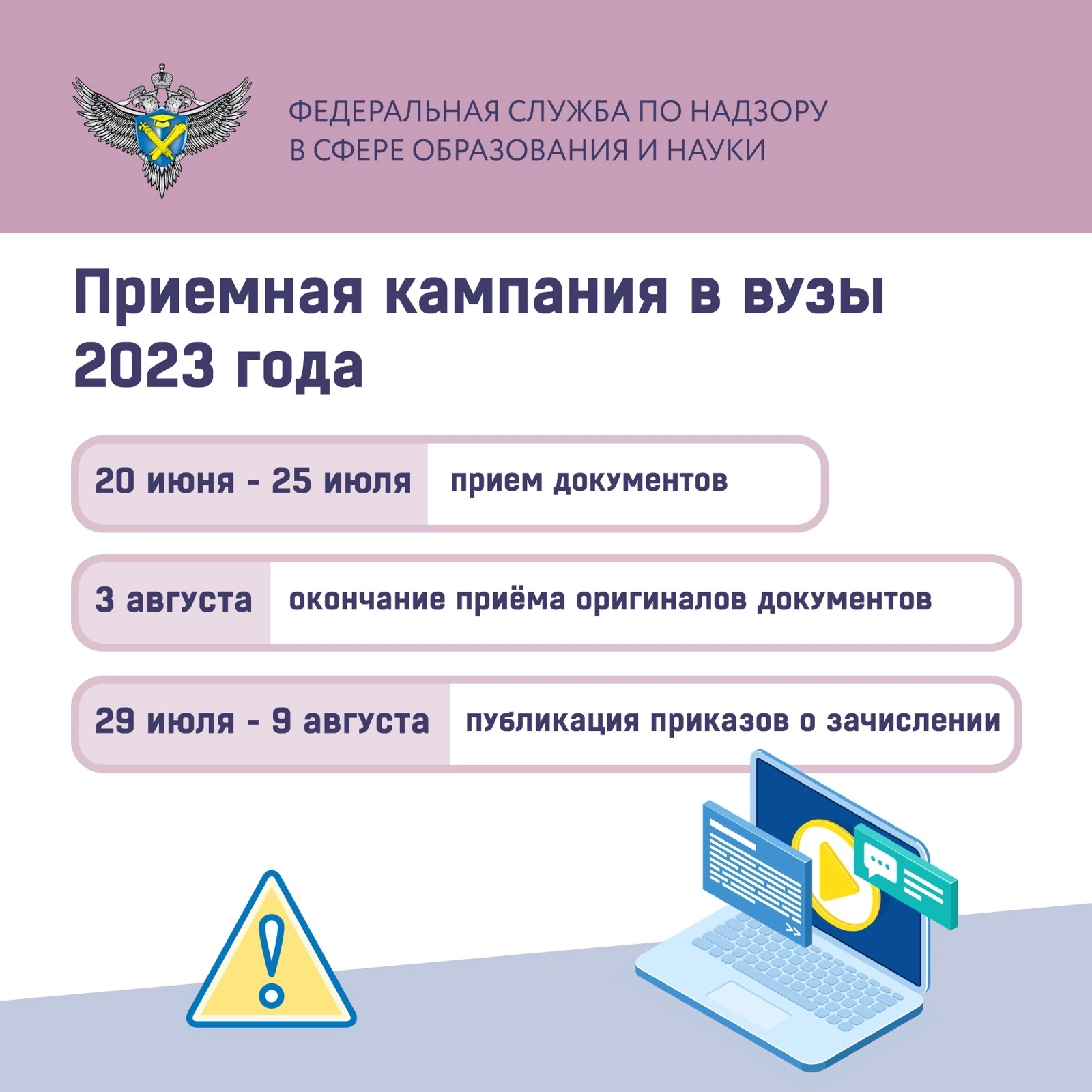 Стартовала приёмная кампания в вузах РФ.